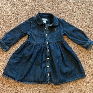 Ralph Lauren denim dress. 9 month.